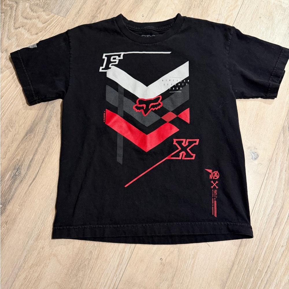 Fox Black and Red Graphic Tee